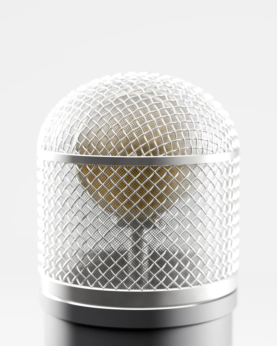 M1 microphone, grille and capsule, cycles render
