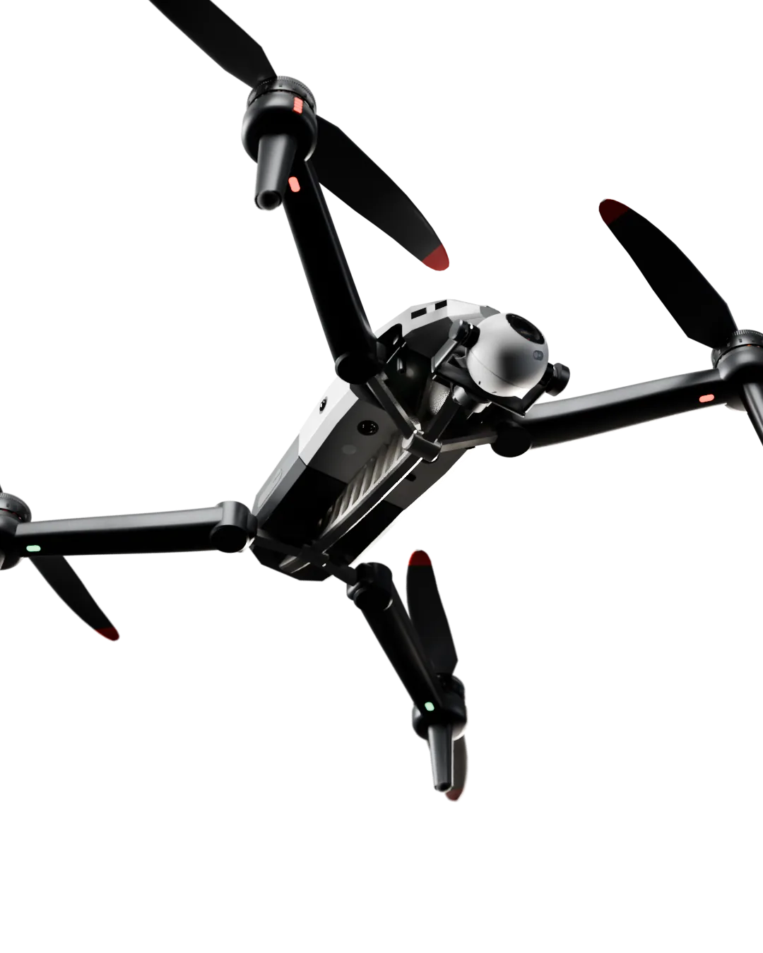 Terne X, Underside: keel, wishbones and vision system